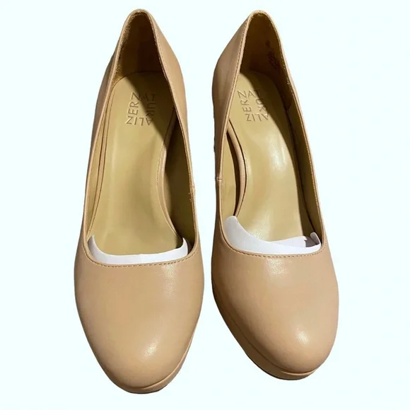 ✨SOLD✨Naturalizer Women’s Berlin Chunky High Heel Platform Pump, Nude/Beige, 10W - Picture 2 of 9